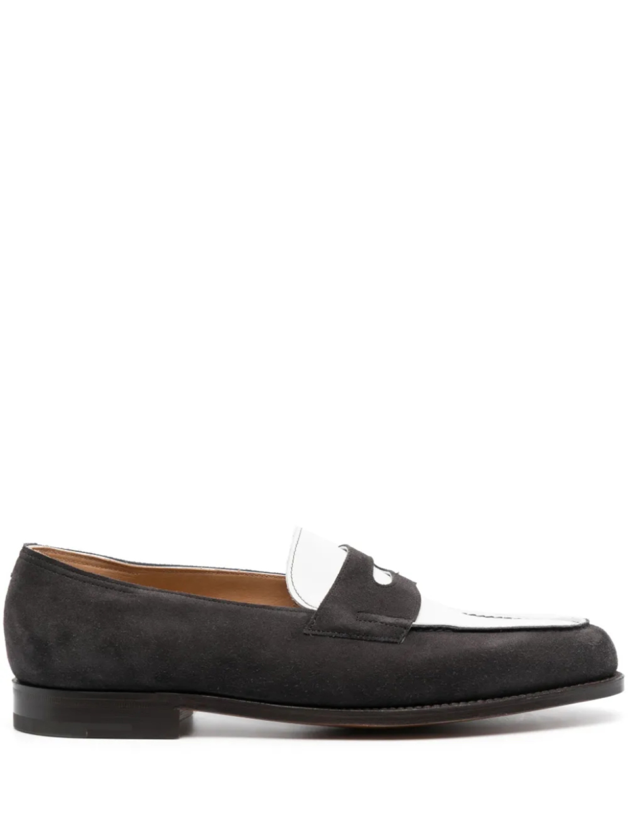 

John Lobb замшевые пенни-лоферы, серый