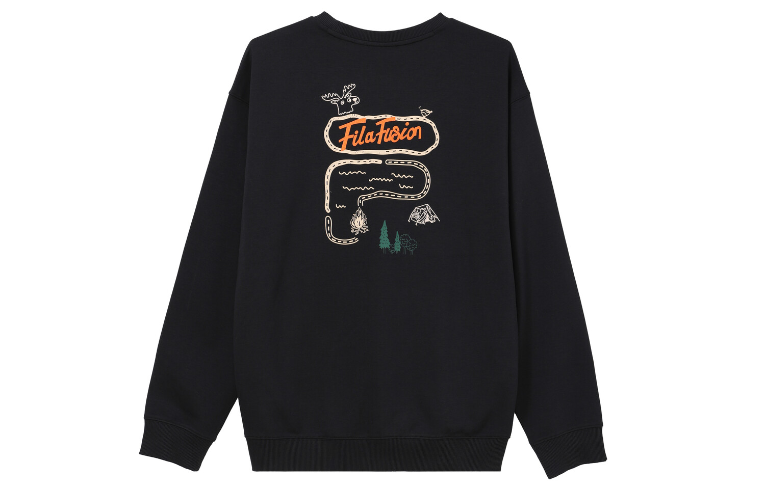 

ФИЛА Мужская толстовка FILA, цвет Black