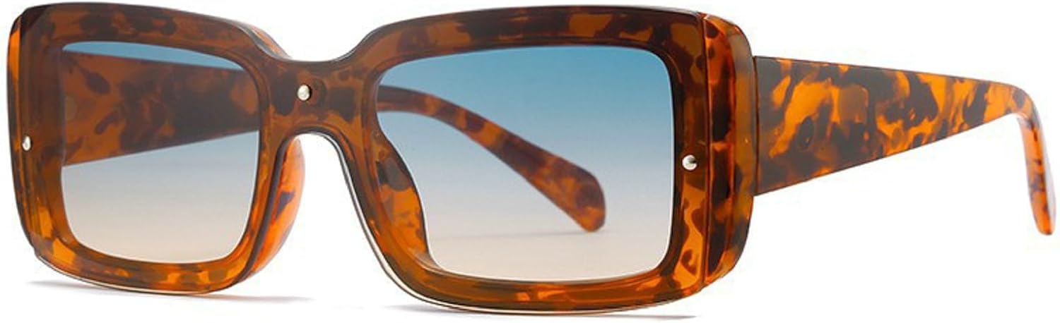 

Винтажные квадратные солнцезащитные очки для женщин, классические ретро-очки для мужчин, градиентные солнцезащитные очки, защита от УФ-излучения UV400, винтажные прямоугольные солнцезащитные очки mincl, Leopard