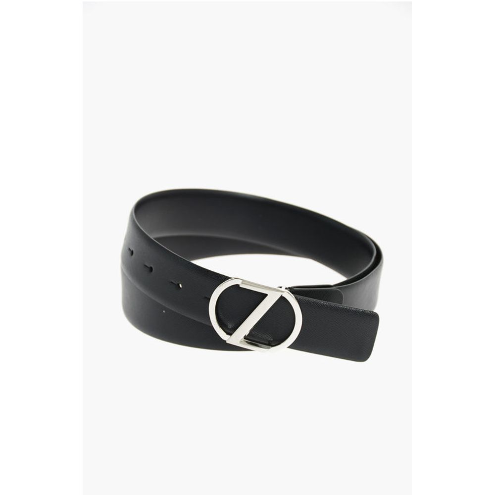 

Черный ремень из телячьей кожи Ermenegildo Zegna, Black