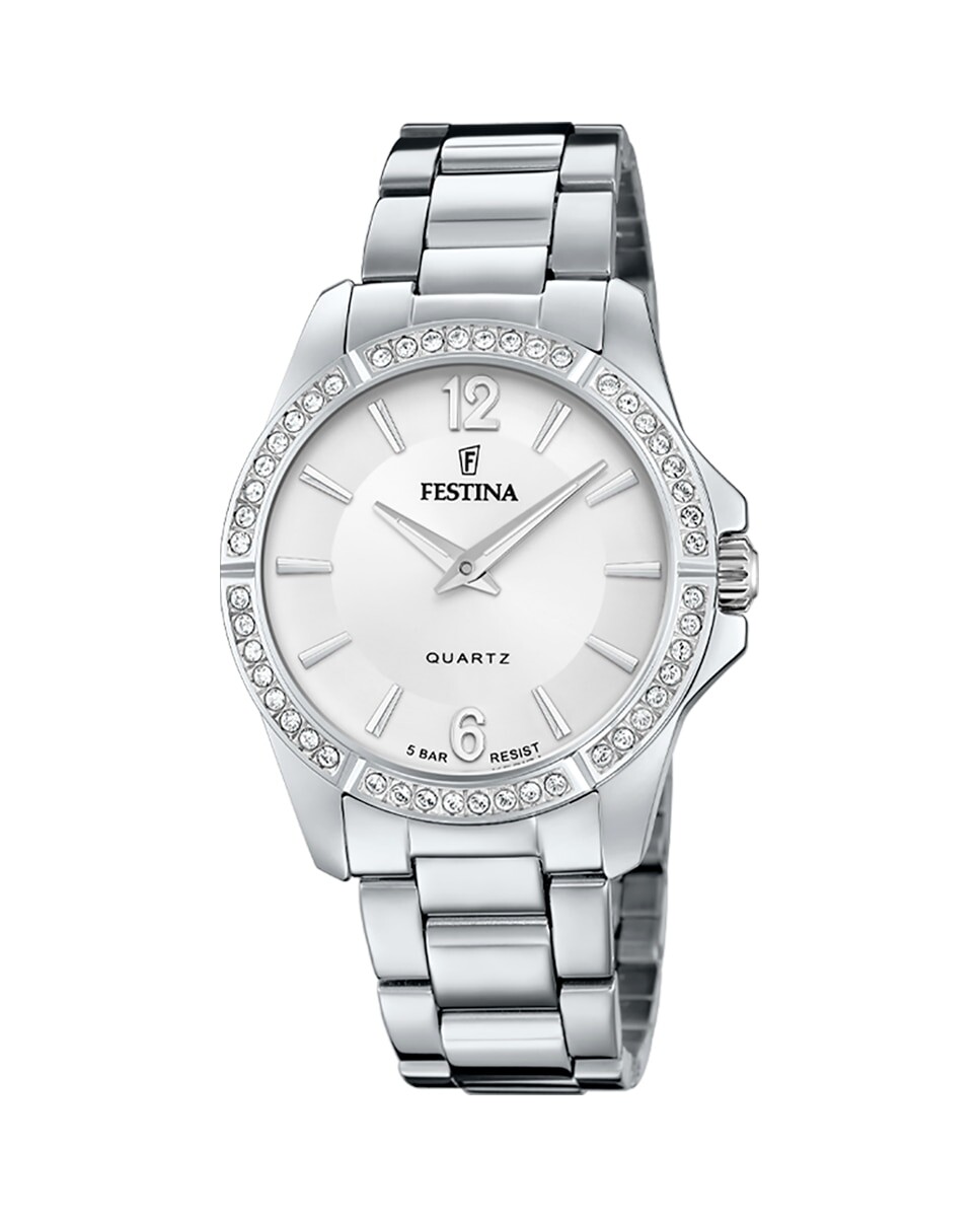 

F20593/1 Женские часы Mademoiselle из серебристой стали Festina, серебро