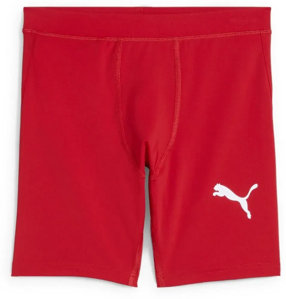 Леггинсы, короткие, Puma, красный