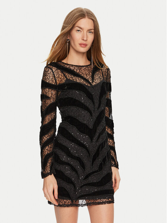 

Коктейльное платье стандартный крой 4BGK93 6279A Marciano Guess, черный