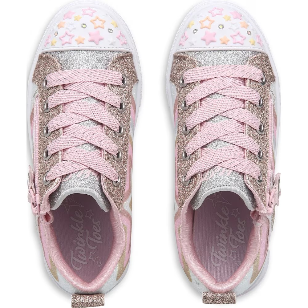 Детские кроссовки с подсветкой Twinkle Sparks от Skechers для малышей и маленьких детей, metallic multi — фото 3
