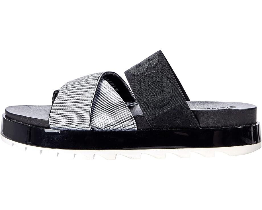 SOREL Roaming Sport Slide, женские сандалии с перекрещивающимися ремешками, бело-черные, размер US 9.5, модель ZPO2222 — фото 2