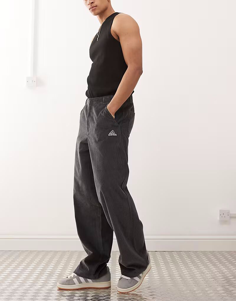 

Брюки Adidas Originals Street cord в сером цвете