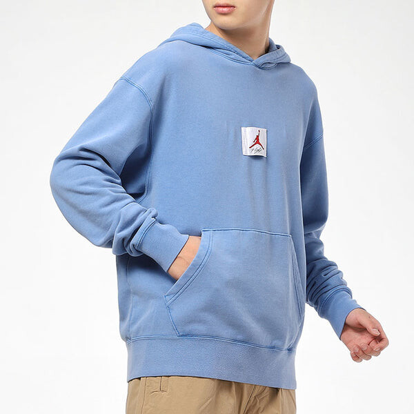 Толстовка Air Jordan MENS Logo Print Long Sleeve Blue, синий — фото 4