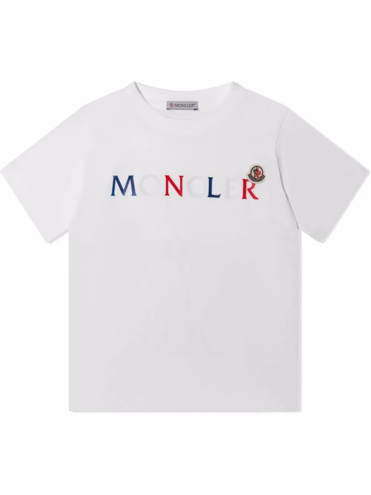 

Moncler Enfant футболка с логотипом, белый