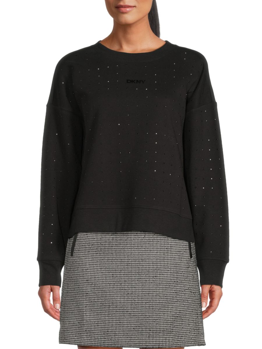 

Толстовка с логотипом DKNY, черный