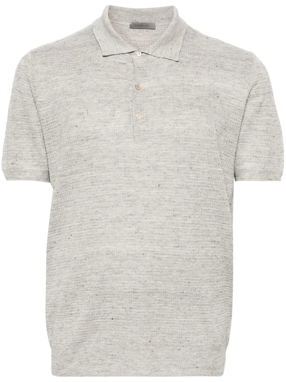 

Рубашка поло в мелкую точку Corneliani, серый