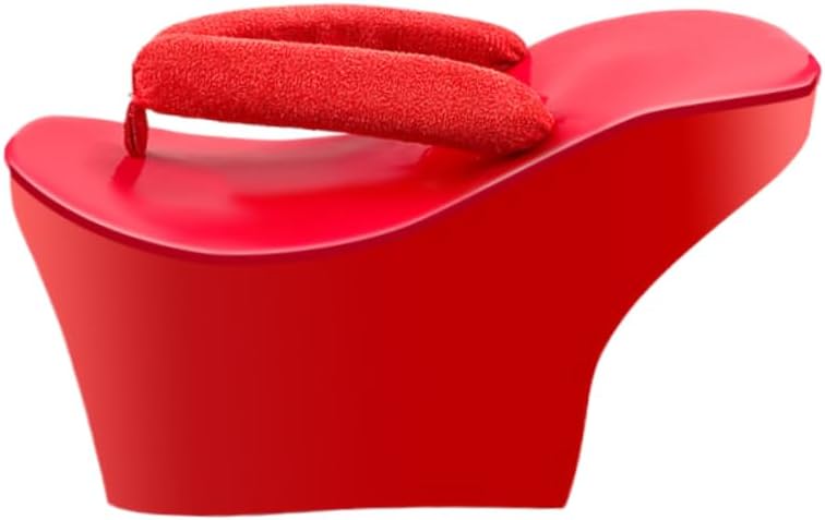 

Деревянные сабо для женщин, сандалии Гета, японские шлепанцы, косплей-обувь ниндзя, мужские таби, шлепанцы на платформе, удобные для подростков, косплей гейши, комфортные для ходьбы и стояния весь день Geerta, красный