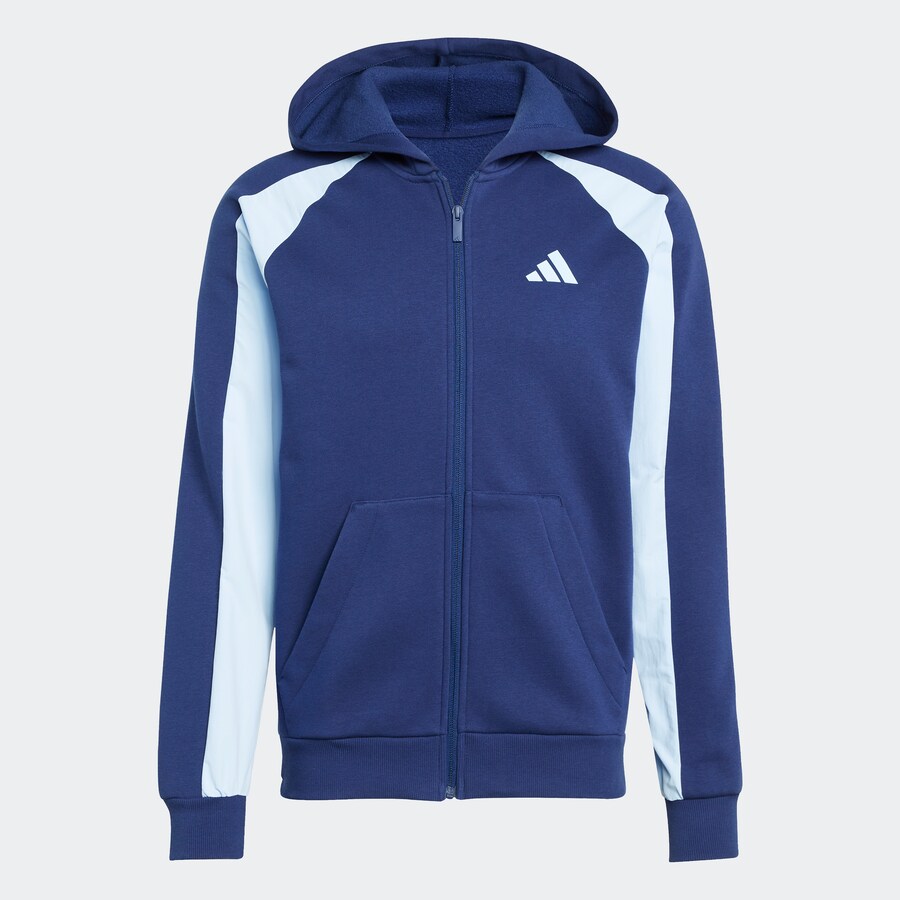 

Спортивная толстовка с капюшоном на молнии ADIDAS SPORTSWEAR, цвет Gentian/Light blue