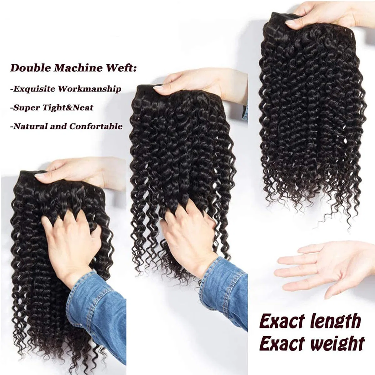 Накладные волосы «Kinky Curly» от blisshair Blisshair, Curly Budles — фото 3