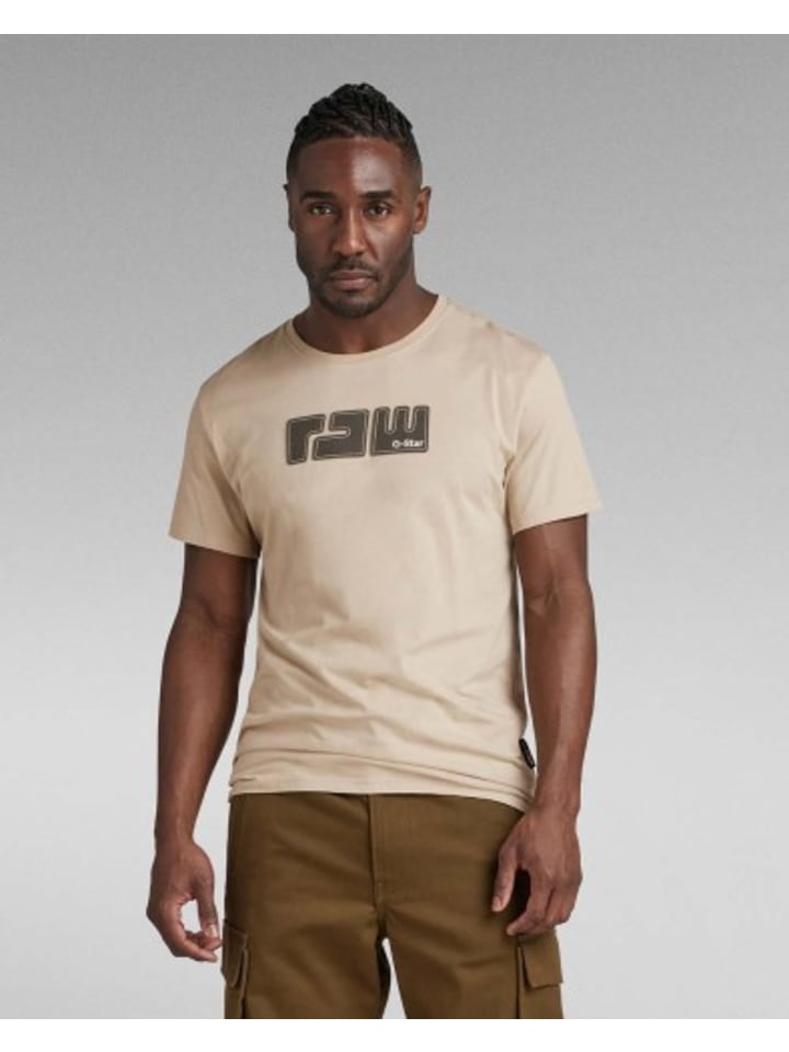 

Футболка G-Star Raw, цвет c531-beige/khaki