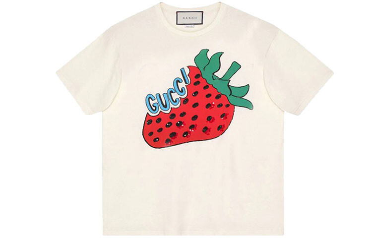 

Футболка женская Gucci с рисунком, белый