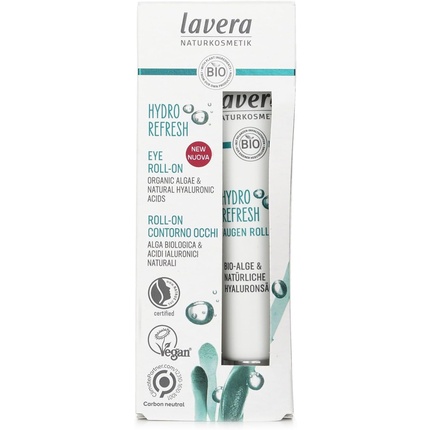 Hydro Refresh Eye Roll-On Organic Algae and Natural Hyaluronic Acids Натуральная косметика Сертифицировано для веганов 15 мл Lavera — фото 2