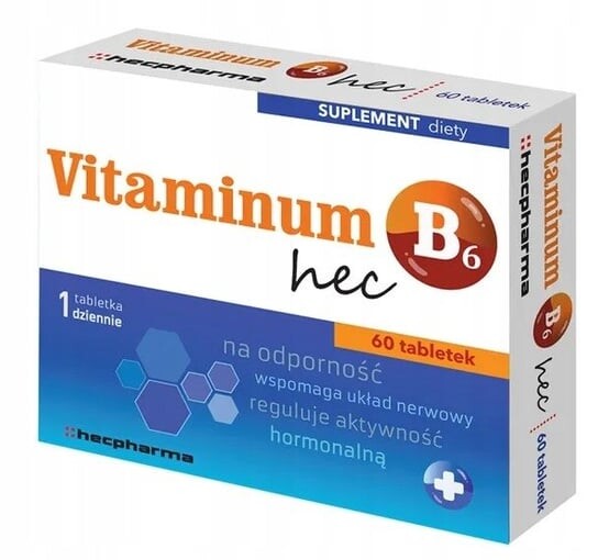 

Hec, Витамин B6, 60 таб. Hecpharma