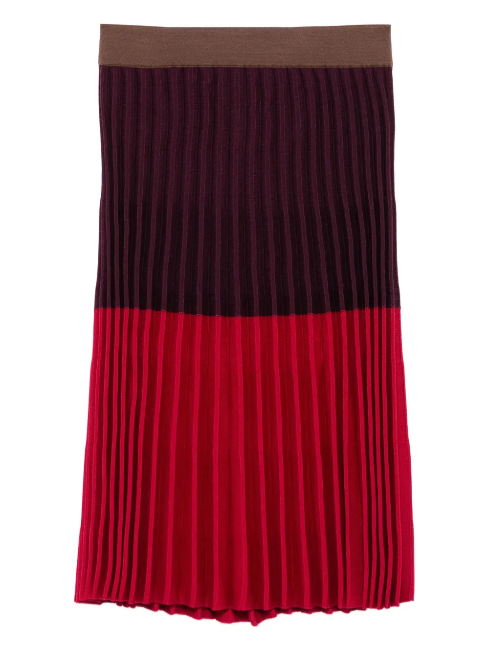 

Плиссированная юбка миди MRZ, коричневый