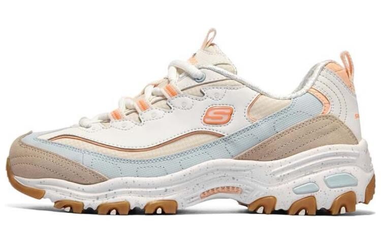 

Женские низкие кроссовки DLITES Chunky бежевого/оранжевого цвета Skechers, Оранжевый, Женские низкие кроссовки DLITES Chunky бежевого/оранжевого цвета Skechers