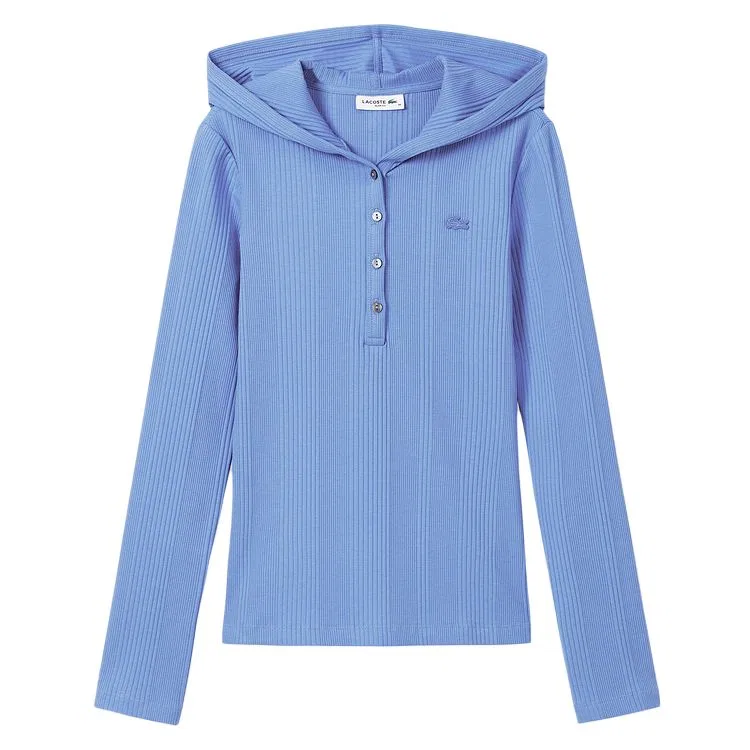 Женский худи LACOSTE, вязаный с капюшоном, 776/Cobalt Blue