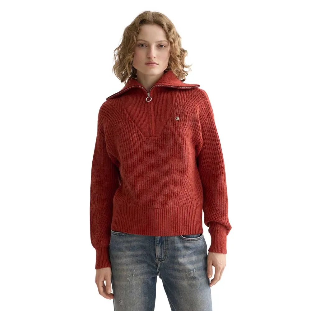 

Свитер Scotch & Soda U9B01037T half zip, красный