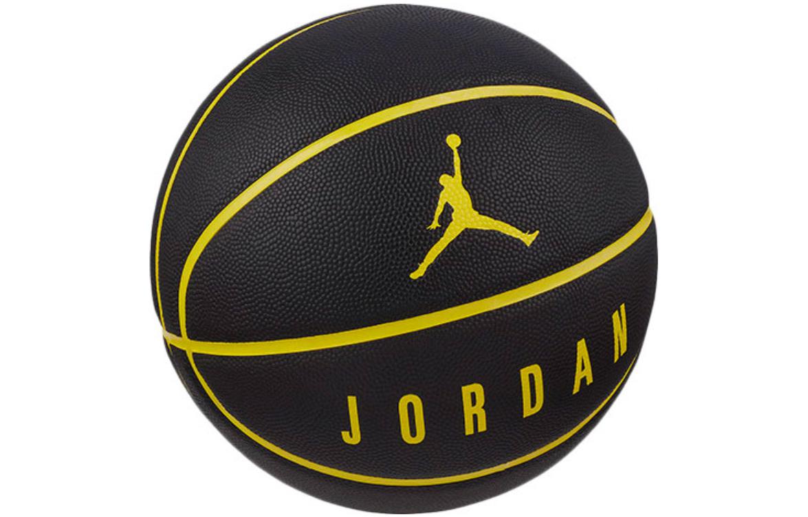 

Jordan Баскетбольный мяч PU черный желтый размер 7 тренировочный мужской
