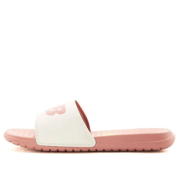 

Тапочки 130 fashion colorblock casual sports slippers pink white New Balance, белый