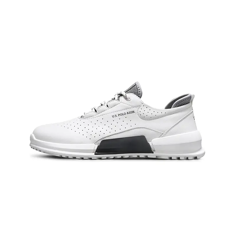 

U.S. POLO ASSN. Мужские белые кеды низкие, цвет White