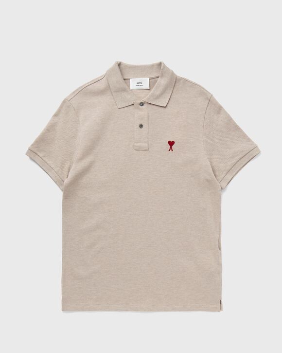 

Поло Ami Paris Ami De Coeur Polo Shirt, цвет beige clair chine