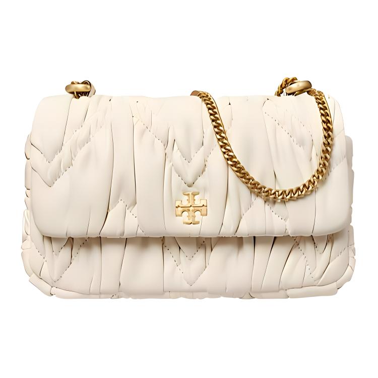 

TORY BURCH Сумка Kira из натуральной кожи, через плечо, мини, женская, белая