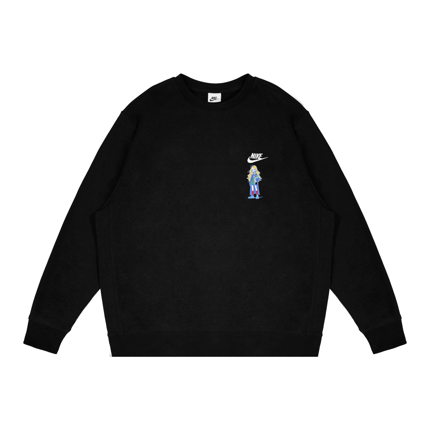 

Длинный свитшот унисекс черный Nike