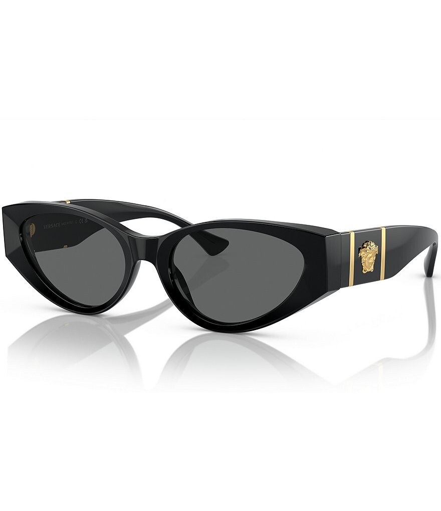 

Versace Женские солнцезащитные очки кошачий глаз Ve4454 55 мм, черный