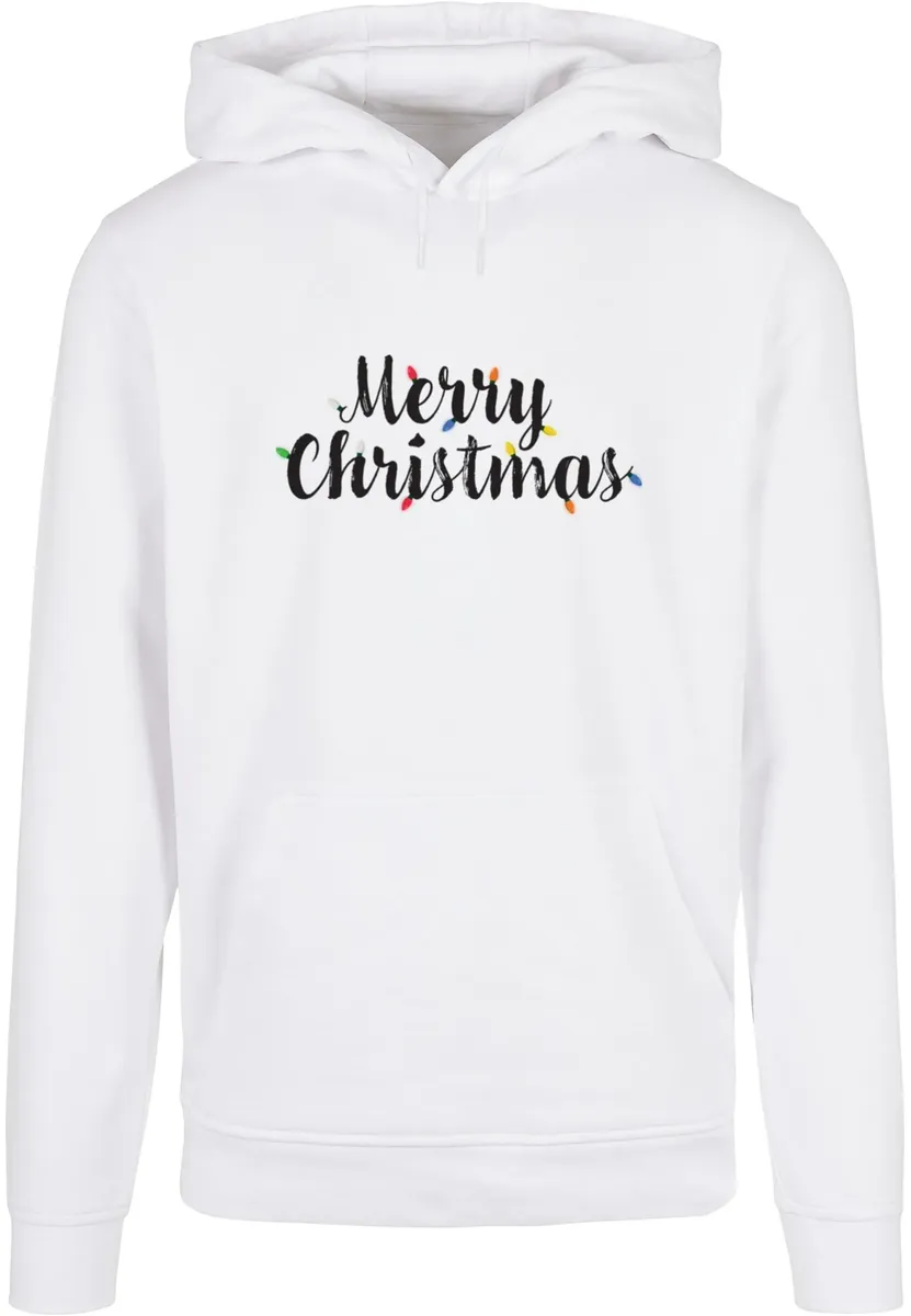 

Толстовка с капюшоном Merchcode " Merchcode Men's Merry Christmas Lights Basic Hoody", белый