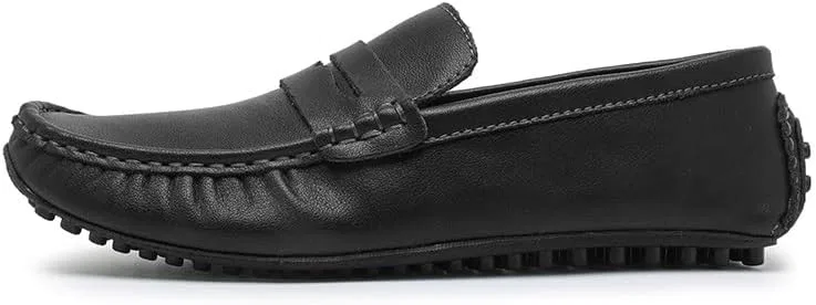 Лоферы кожаные Driving Loafers, черный PUGHGAETZF — фото 3