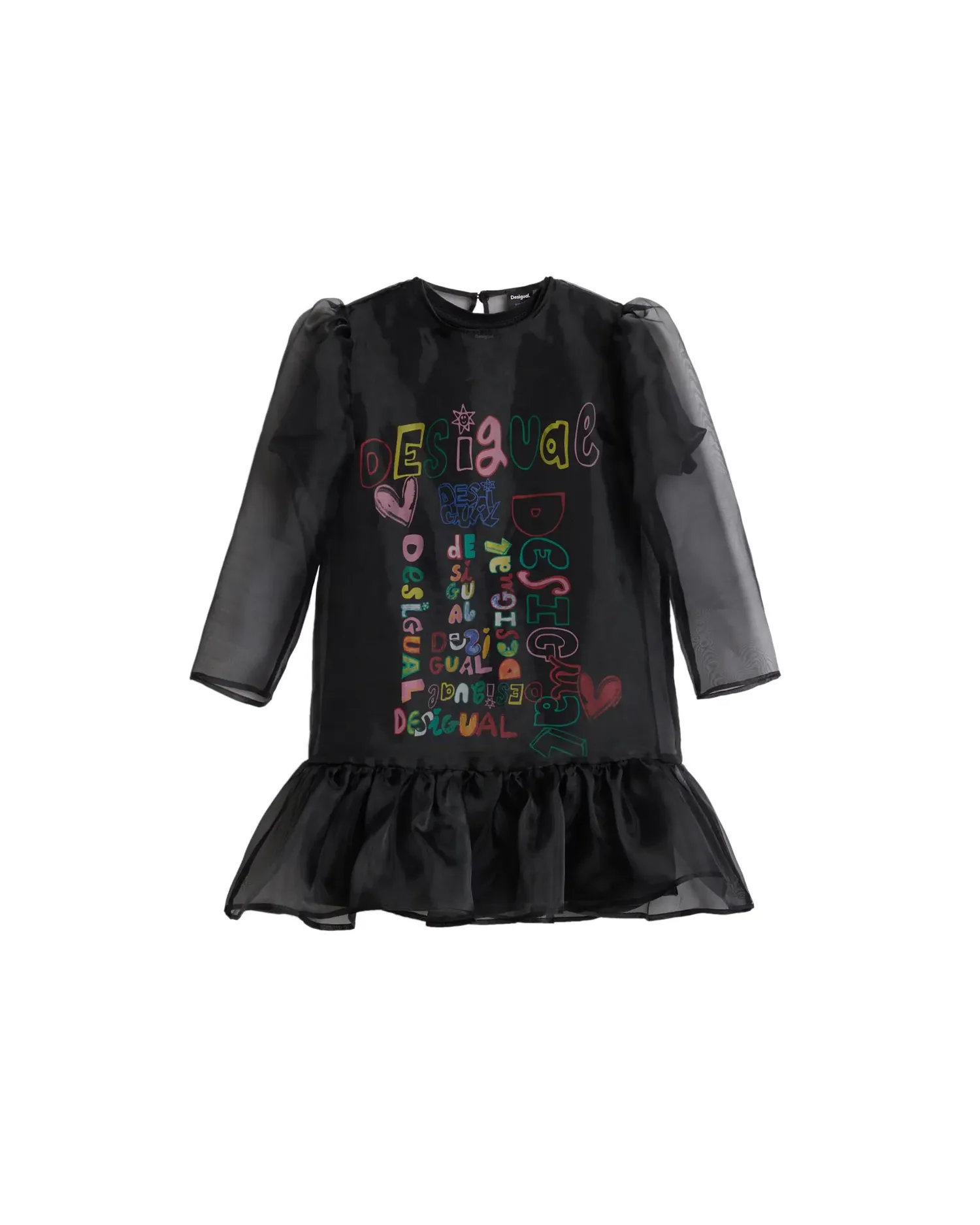 Платье с рукавом 3/4 с надписью Desigual, мультиколор