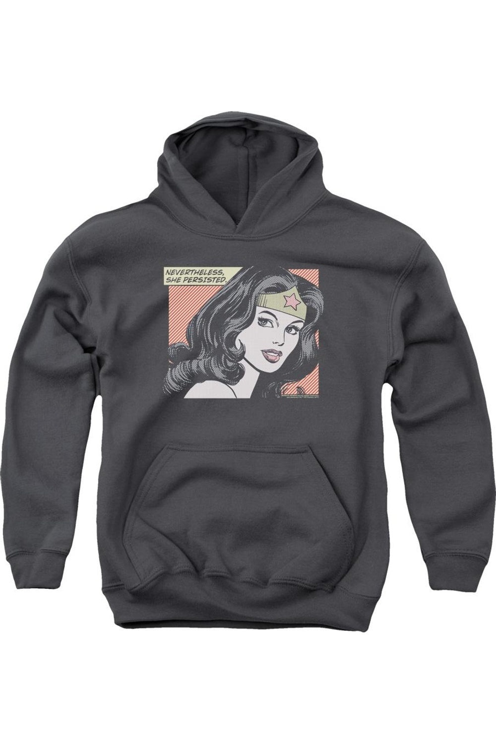 

Толстовка с капюшоном Wonder Woman She Persisted для молодежи Gildan, Charcoal