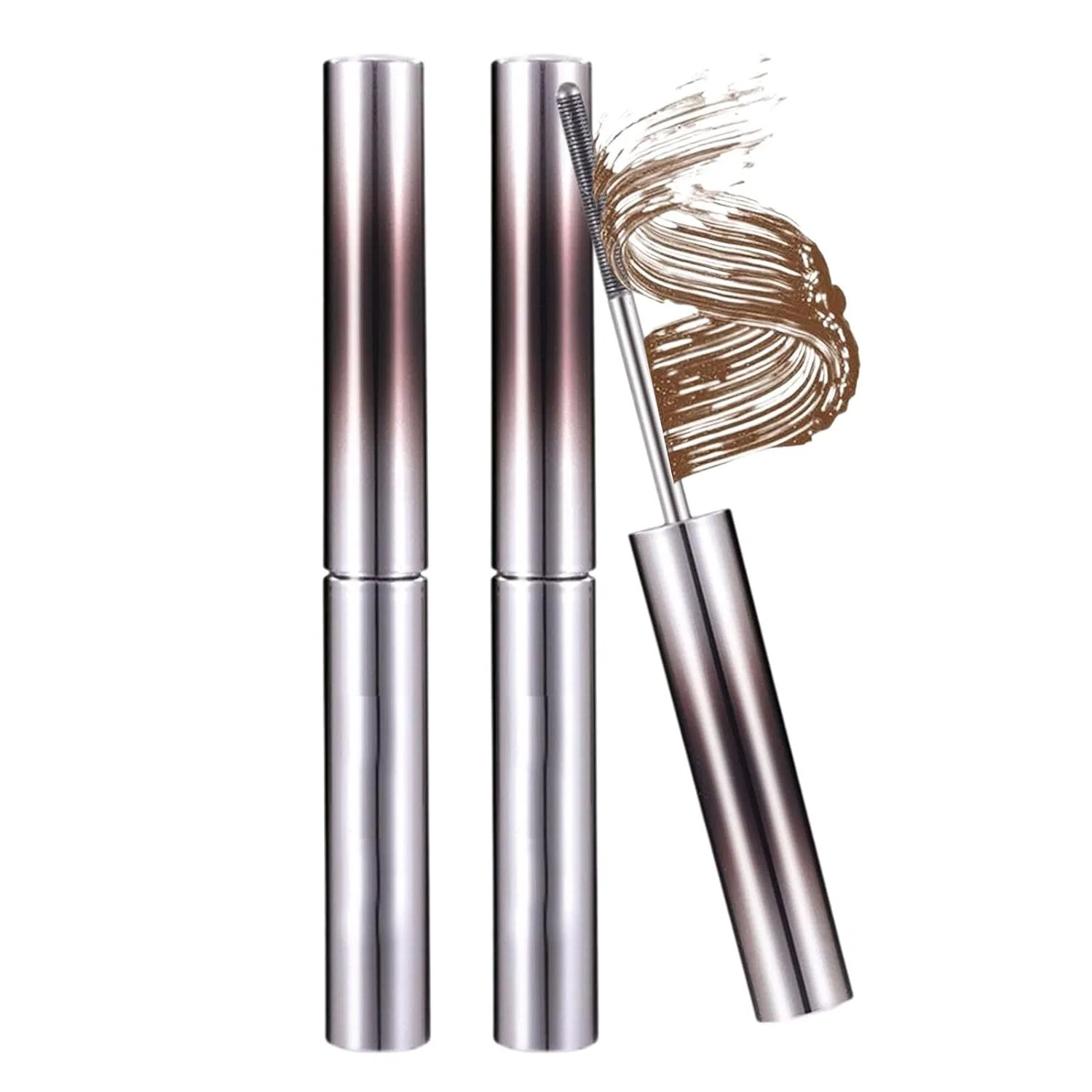 Набор из 2 водостойких тушей для ресниц 3D Metal Mascara (коричневая) Lutateo, Brown-2Pc