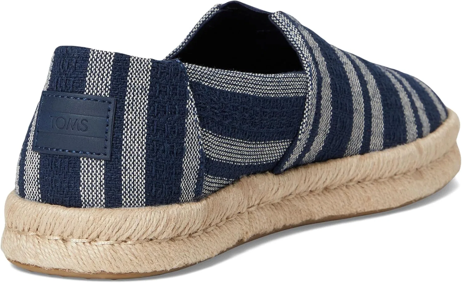 Мокасины с веревкой TOMS, Navy Beach Stripe — фото 3