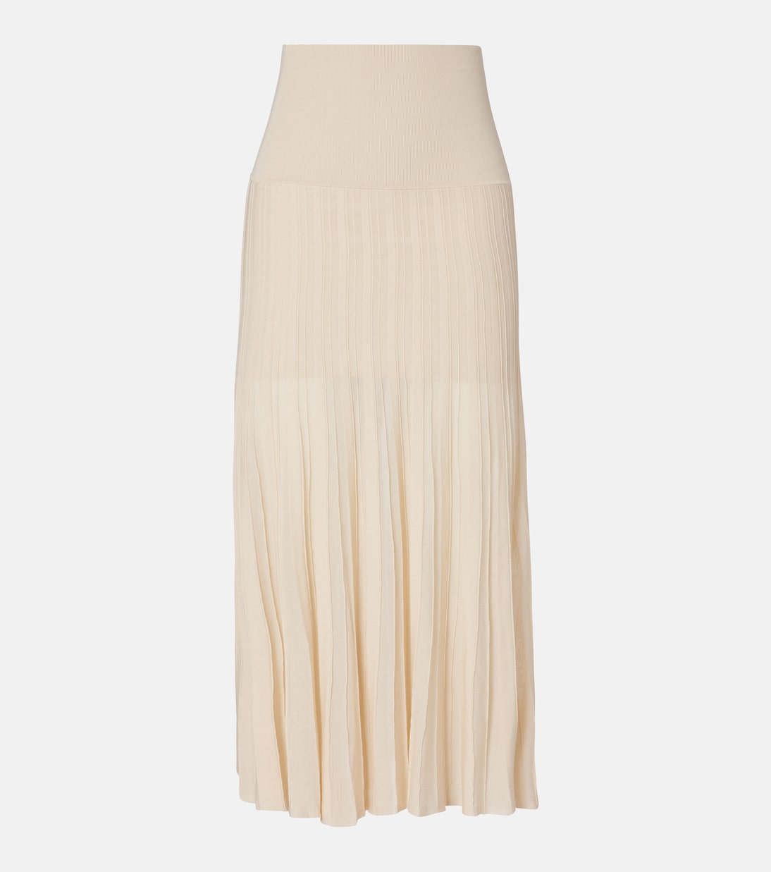 Юбка Ezra из плиссированной полупрозрачной креповой ткани Isabel Marant, Light Beige