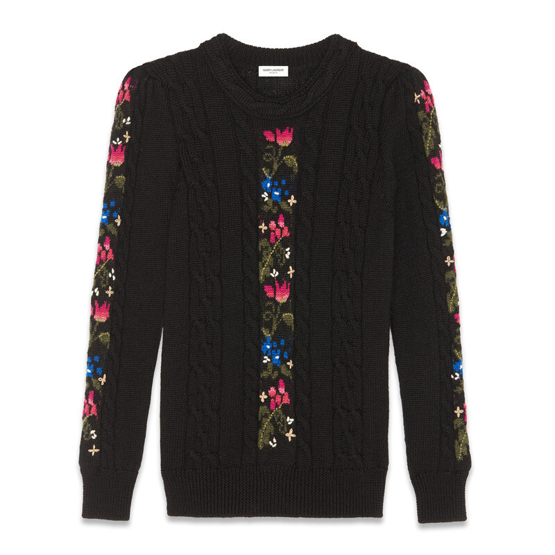 

Свитер женский черный Saint Laurent