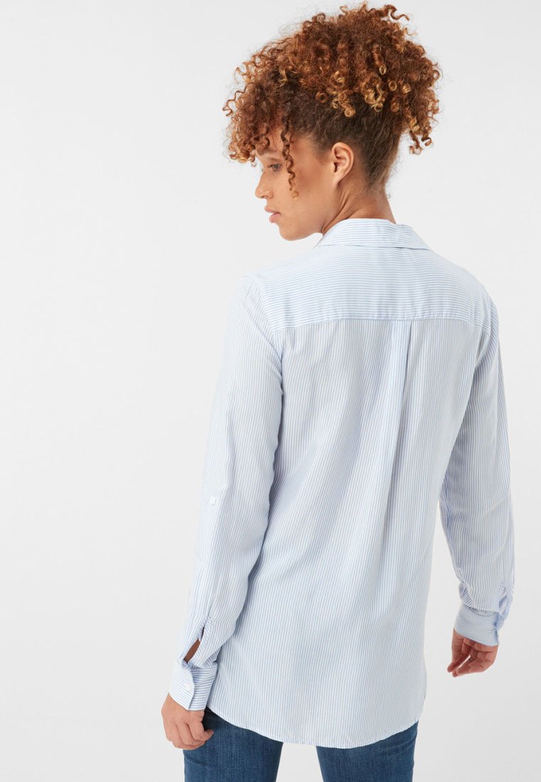 Блуза Next Button-down blouse, Mottled Blue — фото 3