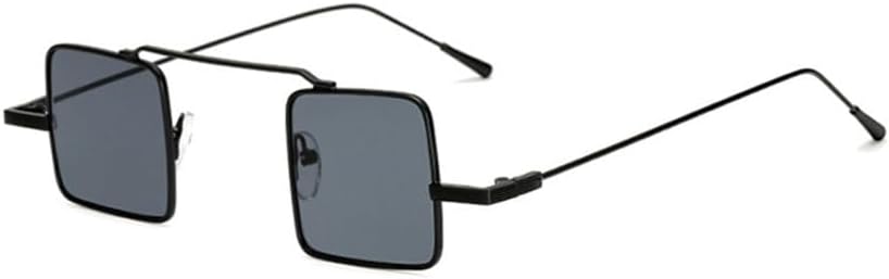 

Стильные маленькие металлические солнцезащитные очки в стиле стимпанк для мужчин и женщин, винтажные солнцезащитные очки, уличная мода, защита от ультрафиолета UV400 TYUVIVO, Black Blackgrey