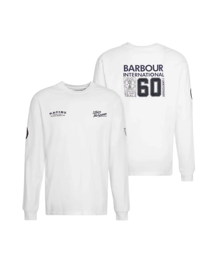 

Футболка в честь 60-летия Стива Маккуина Barbour, белый