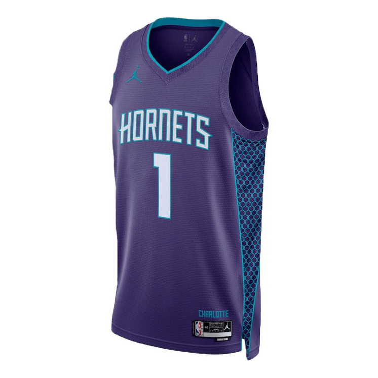 

Джерси Air Jordan Dri-FIT NBA Swingman Jersey Charlotte Hornets Statement Edition 'New Orchid', фиолетовый