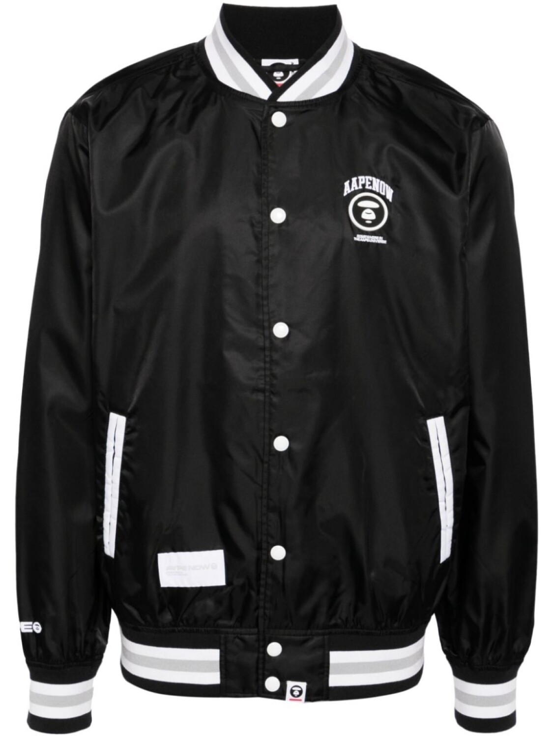 

Бомбер с отделкой в полоску AAPE BY *A BATHING APE, черный