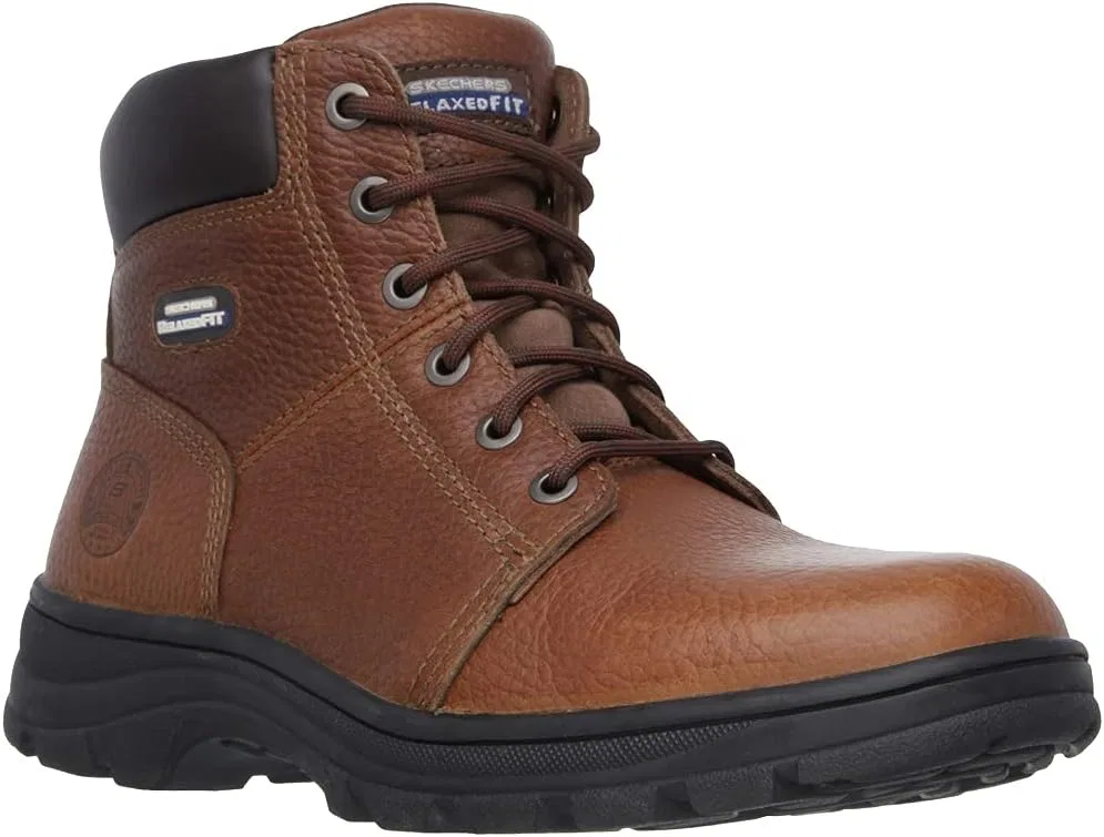 Рабочие защитные ботинки Skechers 77009 Workshire Relaxed Fit, коричневые