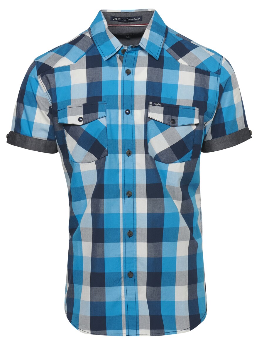 

Рубашка Slim Fit на пуговицах KOROSHI, синий