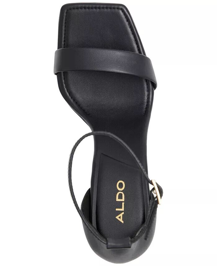 Женские модельные босоножки Rosali на высоком каблуке с квадратным носком ALDO, черный — фото 4