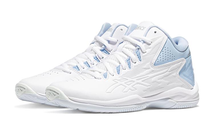 Детские баскетбольные кроссовки Gel Improve 2 Low Top бело-синие Kids' Asics — фото 3