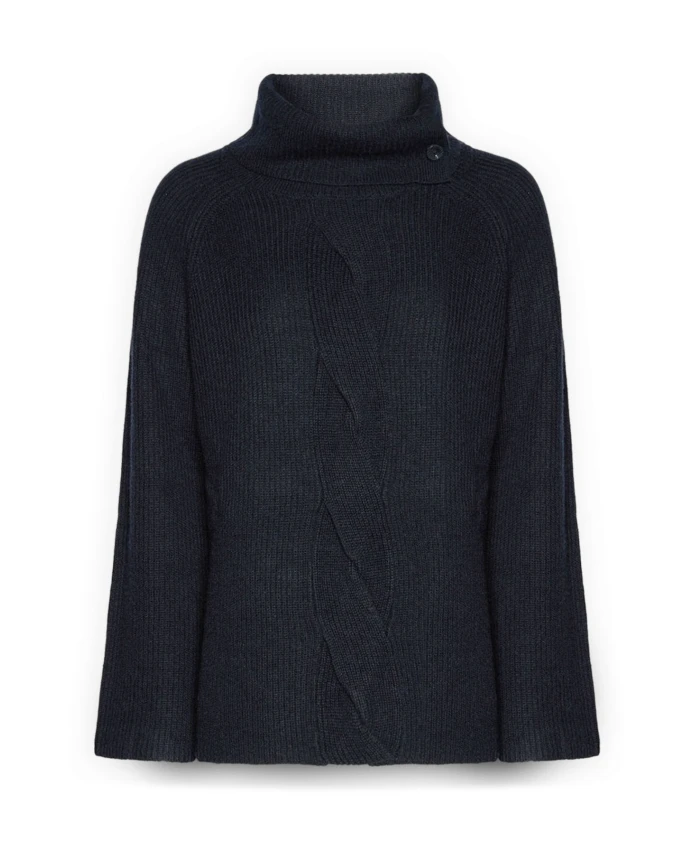 

Свитер с узором «косичка» на передней части. Elena Mirã², синий